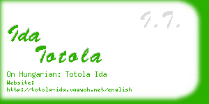 ida totola business card